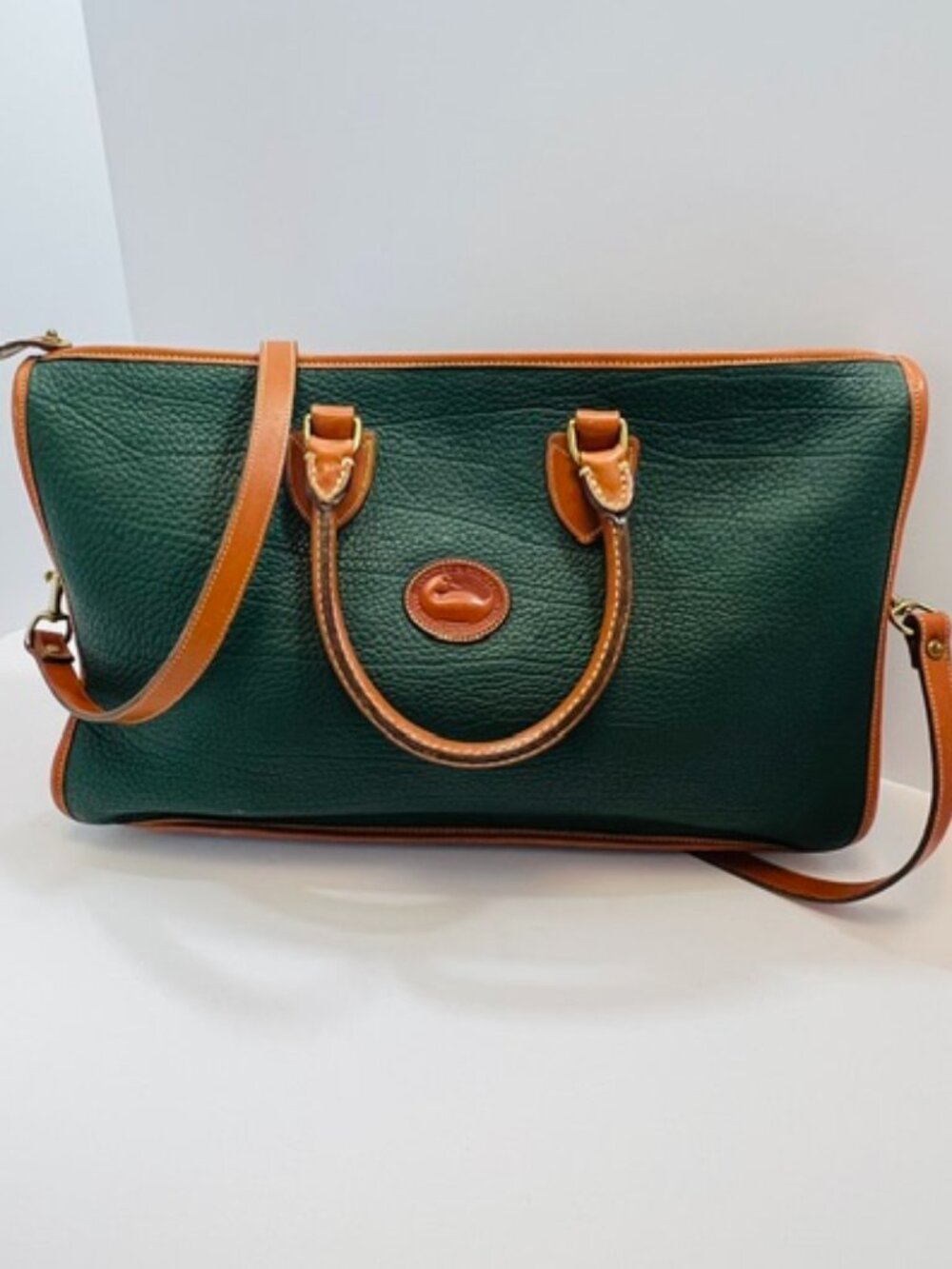 Dooney & Bourke All-Weather Leather Briefcase Messenger Bag Vintage 1980s EUC